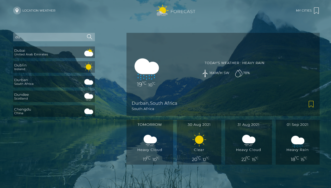 Forecast Weather APP